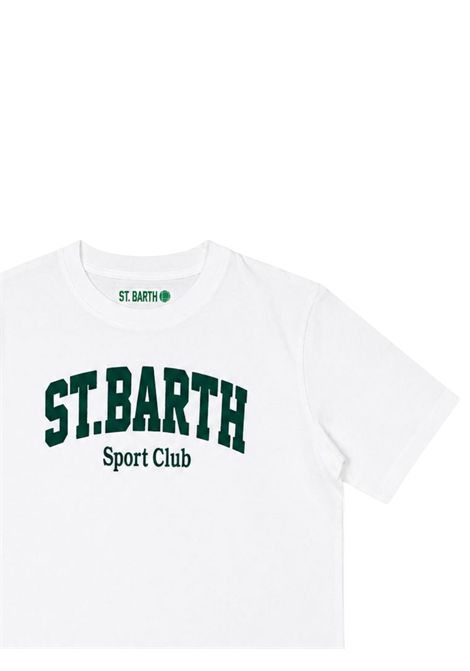 Cream cotton T-shirt for children MC2 SAINT BARTH | 00861I/ANPANNA